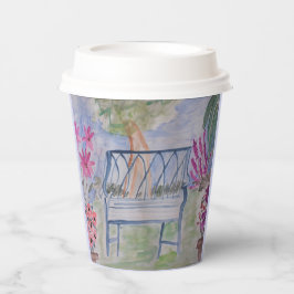 Summer Garden Bench Papieren Bekers