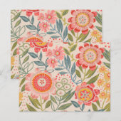 Summer Garden Bold Blooms Briefkaart (Voorkant / Achterkant)