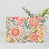 Summer Garden Bold Blooms  Kaart (Staand voorkant)
