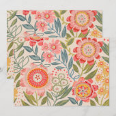 Summer Garden Bold Blooms  Kaart (Voorkant / Achterkant)