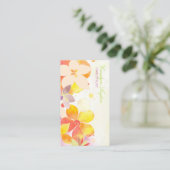 Summer Garden Breeze Hair Stylist Visitekaartje (Staand voorkant)