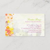 Summer Garden Breeze Hair Stylist Visitekaartje (Achterkant)