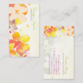 Summer Garden Breeze Hair Stylist Visitekaartje (Voorkant / Achterkant)