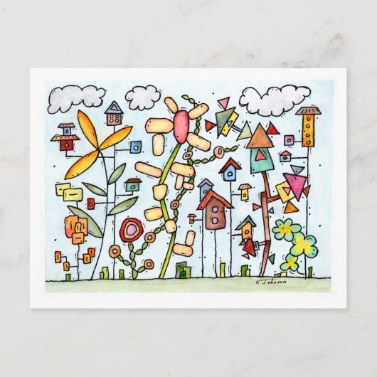 Summer Garden Briefkaart (Voorkant)