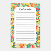 Summer Garden Butterflies Meadow Flowers Post-it® Notes (Voorkant)