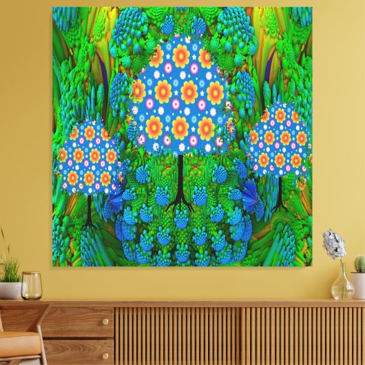 Summer Garden Canvas Afdruk (Insitu (Woonkamer))