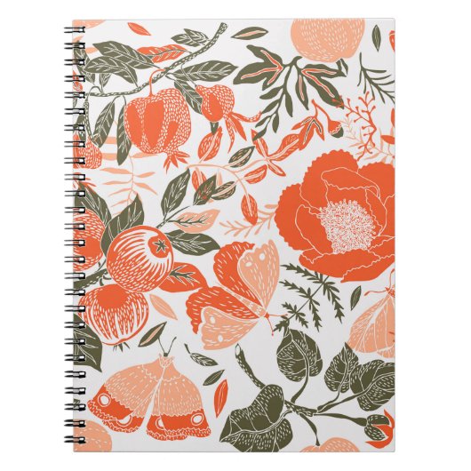 Summer Garden Deco Tile Notitieboek (Voorkant)