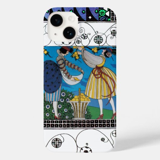 SUMMER GARDEN EN SWIRLS/MODE COSTUME DESIGNER Case-Mate iPhone CASE (Achterkant)