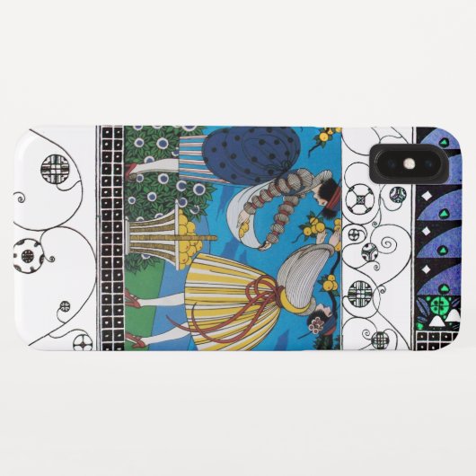 SUMMER GARDEN EN SWIRLS/MODE COSTUME DESIGNER Case-Mate iPhone CASE (Achterkant (horizontaal))