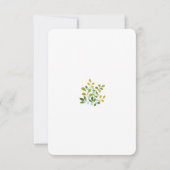 Summer Garden Floral Wedding Suite RSVP Card Kaartje (Achterkant)
