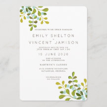 Summer Garden Floral Wedding Suite Uitnodiging