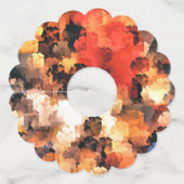 SUMMER GARDEN FLOWERS WIJNGLASLABEL (Voorkant)