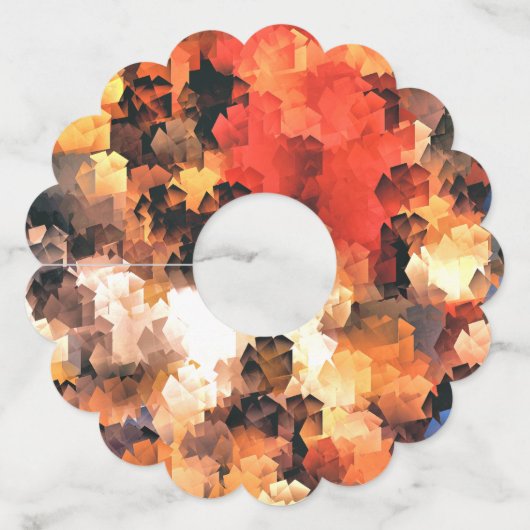 SUMMER GARDEN FLOWERS WIJNGLASLABEL (Achterkant)