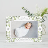 Summer Garden | Fotogeboorte Aankondiging (Staand voorkant)