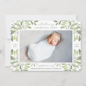 Summer Garden | Fotogeboorte Aankondiging (Voorkant)