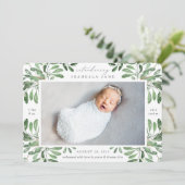 Summer Garden | Fotogeboorte Aankondiging (Staand voorkant)