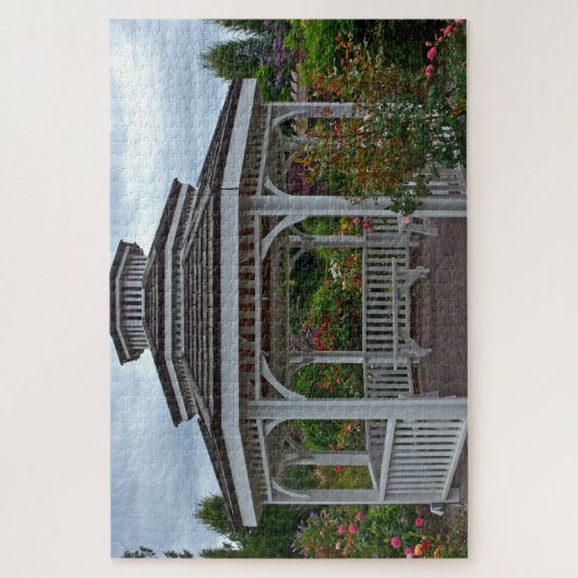 Summer garden gazebo legpuzzel (Verticaal)