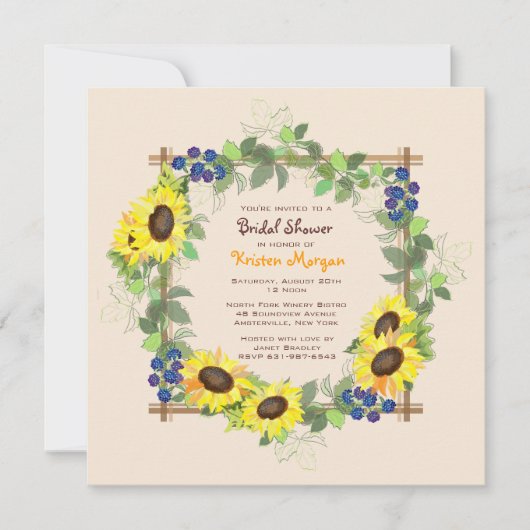 Summer Garden Invitation Kaart (Voorkant)