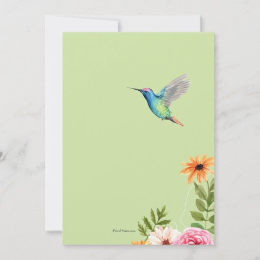 Summer Garden Kaart (Achterkant)