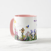 Summer Garden met bijbelbericht. Mok (Voorkant links)