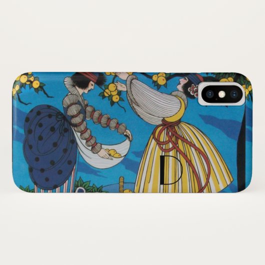 SUMMER GARDEN/MODE COSTUME DESIGNER MONOGRAM Case-Mate iPhone CASE (Achterkant (horizontaal))