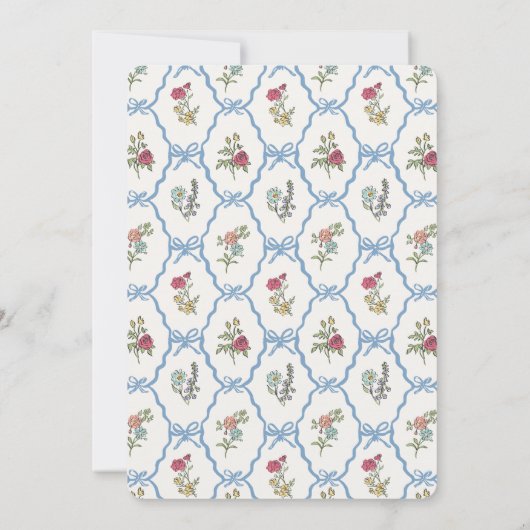 Summer Garden Party Bright Floral Baby Sprinkle (Achterkant)