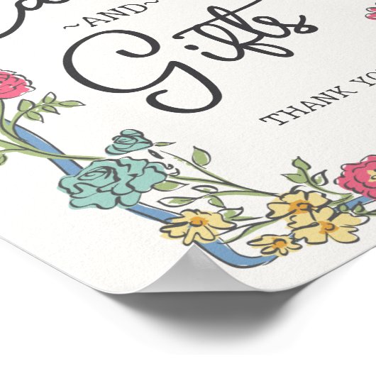 Summer Garden Party Bright Floral Kaarten & Gesche Poster (Hoek)