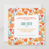 Summer Garden Party Invitation Kaart (Achterkant)