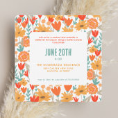 Summer Garden Party Invitation Kaart