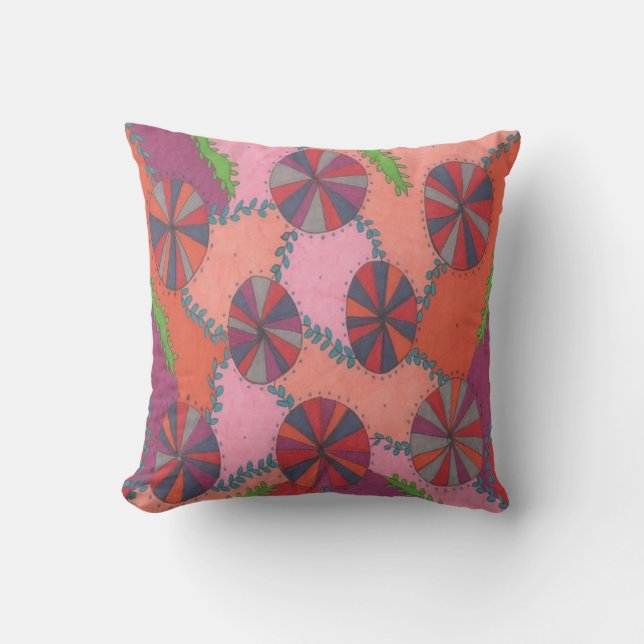 Summer Garden Print Kussen (Voorkant)