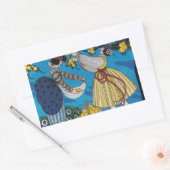 SUMMER GARDEN RECHTHOEKIGE STICKER (Envelop)