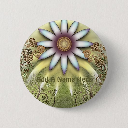 Summer Garden Ronde Button 5,7 Cm (Voorkant)
