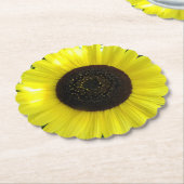 Summer Garden Sunflower Kartonnen Onderzetters (Gekanteld)