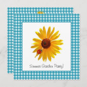 Summer Garden Sunflower Picnic Kaart (Voorkant / Achterkant)