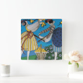 SUMMER GARDEN VIERKANTE KLOK (Huis)