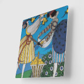 SUMMER GARDEN VIERKANTE KLOK (Hoek)