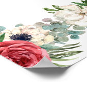 Summer Garden Waterverf Bloemen unplugged teken Poster (Hoek)