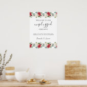 Summer Garden Waterverf Bloemen unplugged teken Poster (Keuken)