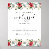 Summer Garden Waterverf Bloemen unplugged teken Poster (Voorkant)