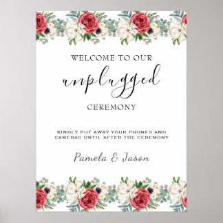Summer Garden Waterverf Bloemen unplugged teken Poster