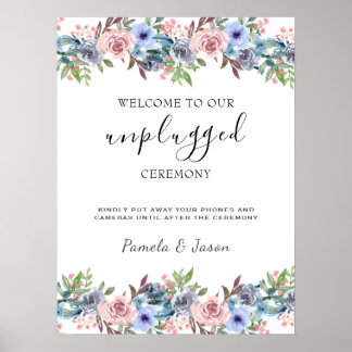 Summer Garden Waterverf Bloemen unplugged teken Poster