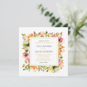 Summer Garden Waterverf Floral Kaart (Staand voorkant)