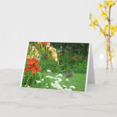 Summer Garden Wenskaart Kaart (Gele Bloem)