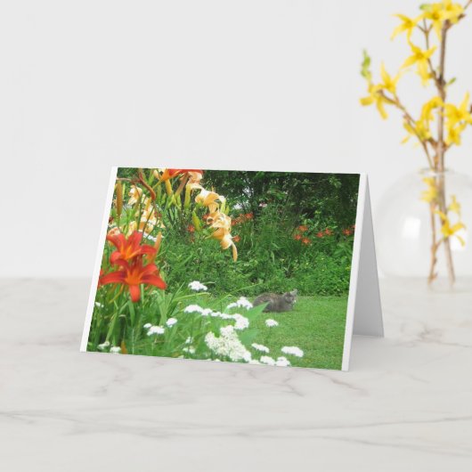 Summer Garden Wenskaart Kaart (Gele Bloem)