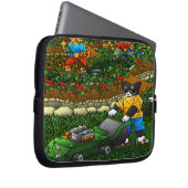 Summer Gardening Cats Laptop Sleeve (Voorkant Rechts)
