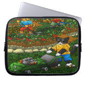 Summer Gardening Cats Laptop Sleeve (Voorkant)