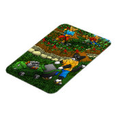 Summer Gardening Cats Magneet (Linkerzijde)