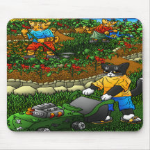 Summer Gardening Cats