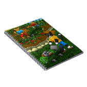 Summer Gardening Cats Notitieboek (Rechterzijde)