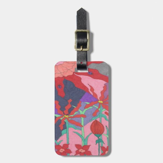 Summer Gardens at Night Bagagelabel (Voorkant verticaal)